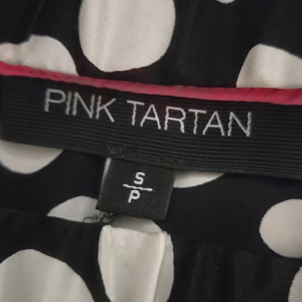 100% silk Pink Tartan pants